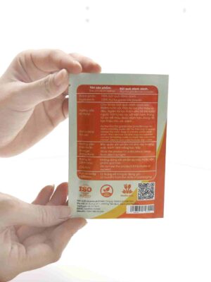 Bột quả dành dành gói 5gr mặt sau