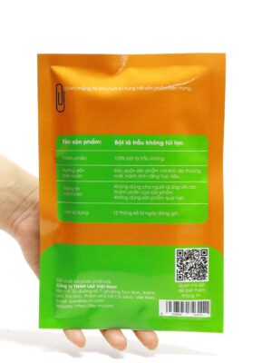 Bột lá trầu không túi lọc 60gr mặt sau