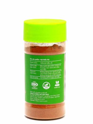 Bột điều đỏ mặt sau