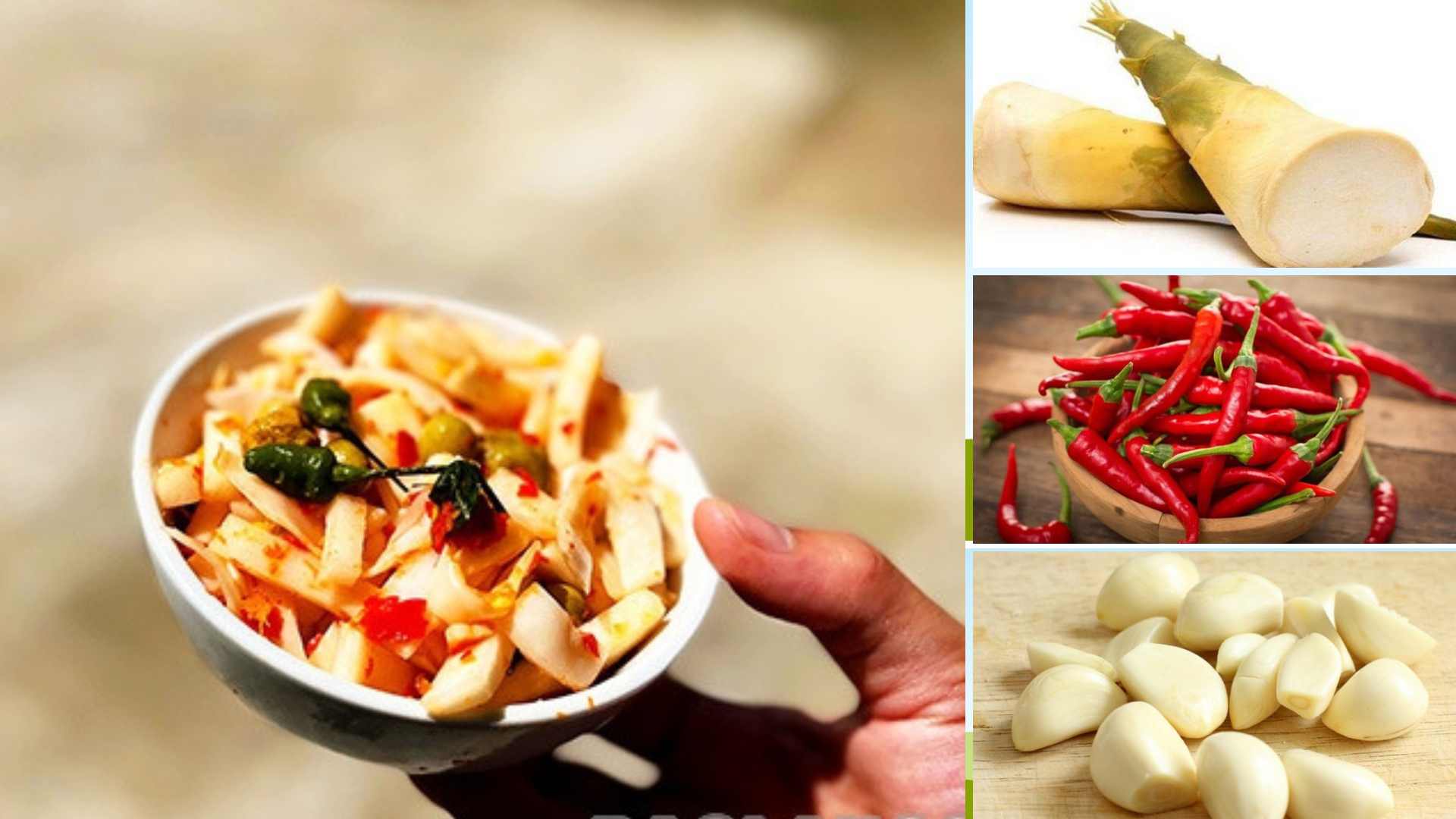 Cách ngâm măng ớt với quả mắc mật