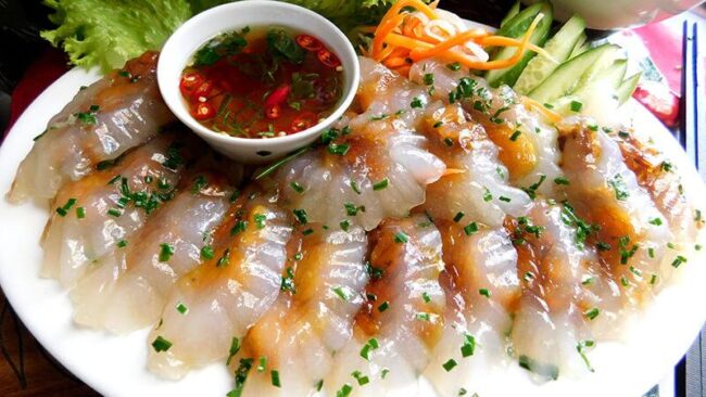 Bánh bột mì phảnh nhân tôm thịt