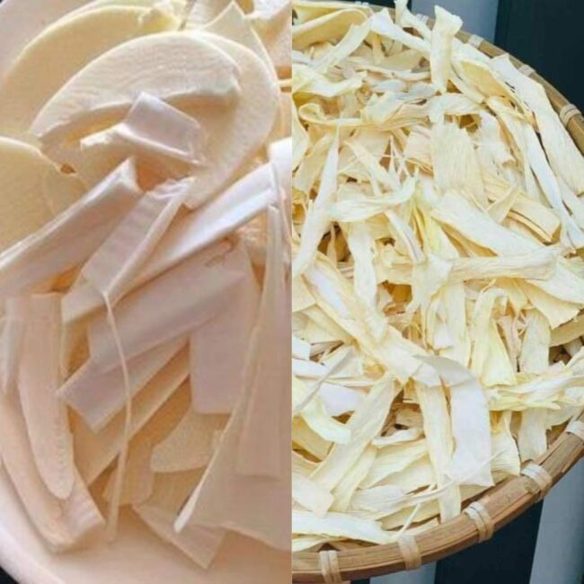 So sánh củ hủ dừa khô và củ hủ dừa tươi