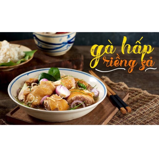 Gà hấp củ riềng