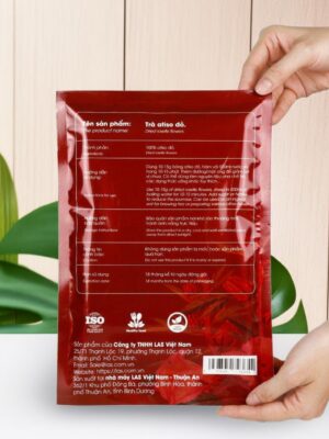 Trà atiso đỏ gói 200gr (mặt sau sản phẩm)