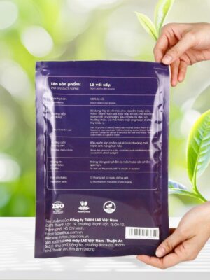 Trà lá vối LAS - Gói 200gr (mặt sau sản phẩm)
