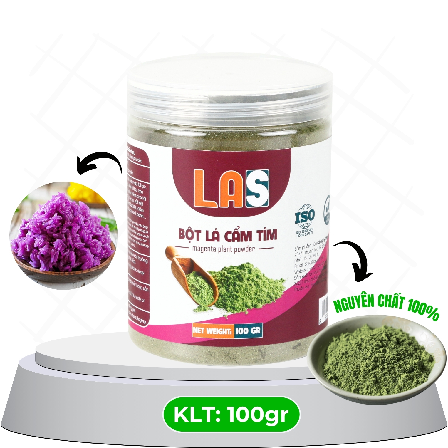 Bột lá cẩm tím